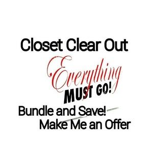 Closet Clear Out Sale!